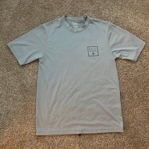 Billabong Mens All Day Fit Loose Fit Short Sleeve Dri Fit Shirt Gray - Medium